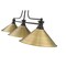 Z-Lite Melange Billiard, 3-Light, 15 In.W x 52 In.L x 21 In.H, Matte Black/Rubbed Brass 725-3MB-RB14 - alternate 2